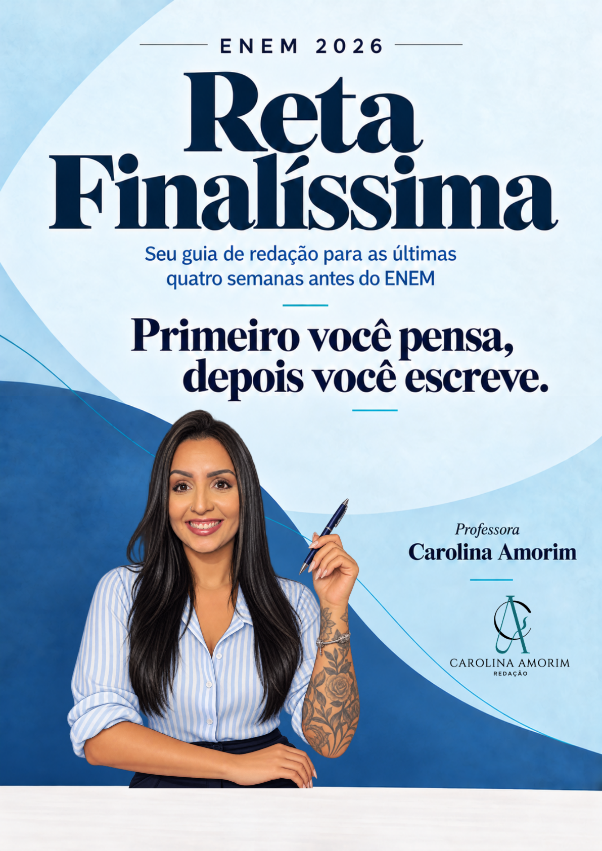 Capa do guia Reta Finalíssima ENEM 2026, de Carolina Amorim